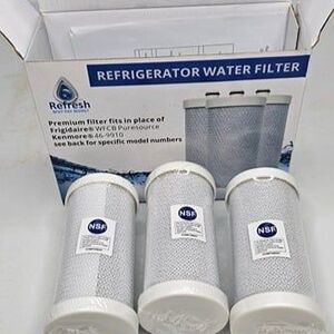 NIB Refresh Refrigerator Filters R-9910, Lot of 3 - see photos for compatibility